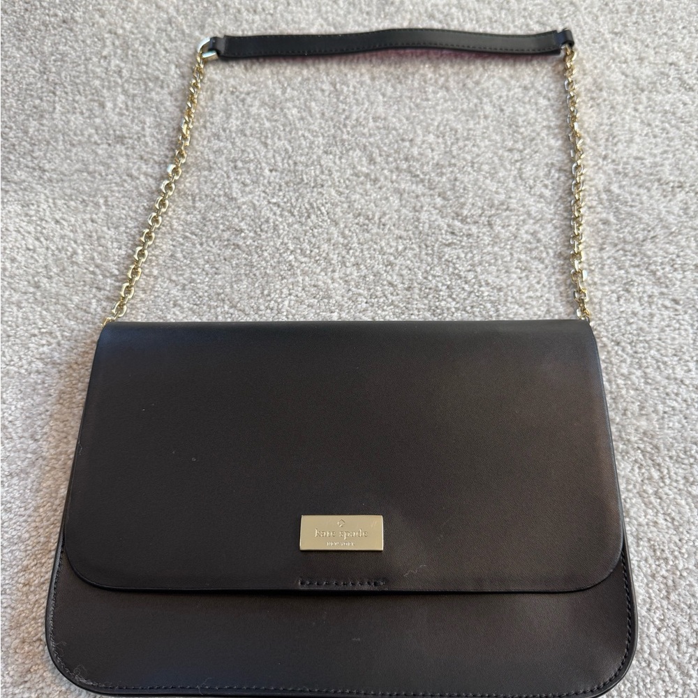 Kate Spade Black Leather Shoulder Bag